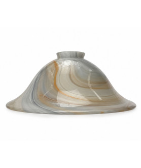 Christopher Wray orange/Cream/Brown Ceiling Light Shade with 57mm Fitter Neck Christopher Wray orange/Cream/Brown Ceiling Light Shade with 57mm Fitter Neck