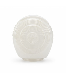 Opal and Clear Swirl Outdoor Cover Light Shade with 80mm Fitter Neck