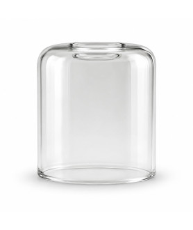 Small Clear Glass Dome Shade with 30mm Fitter Hole