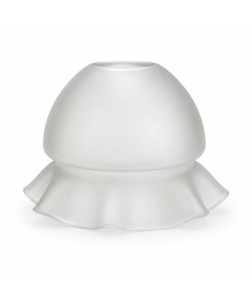 Frosted Edwardian Glass Bell Shade with 30mm Fitter Hole Frosted Edwardian Glass Bell Shade with 30mm Fitter Hole