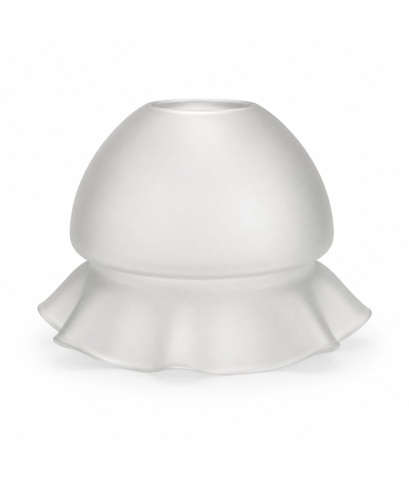 Frosted Edwardian Glass Bell Shade with 30mm Fitter Hole Frosted Edwardian Glass Bell Shade with 30mm Fitter Hole