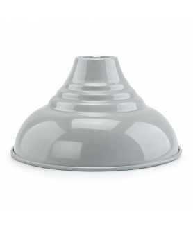Grey Metal Coolie Light Shade with 30mm or 40mm Fitter Hole