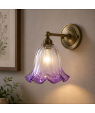 Amethyst Tipped Twisted Drip Shade with 30mm Fitter Hole