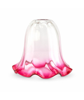 Cranberry Tipped Twisted Drip Shade with 30mm Fitter Hole