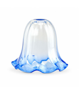 Blue Tipped Twisted Drip Shade with 30mm Fitter Hole