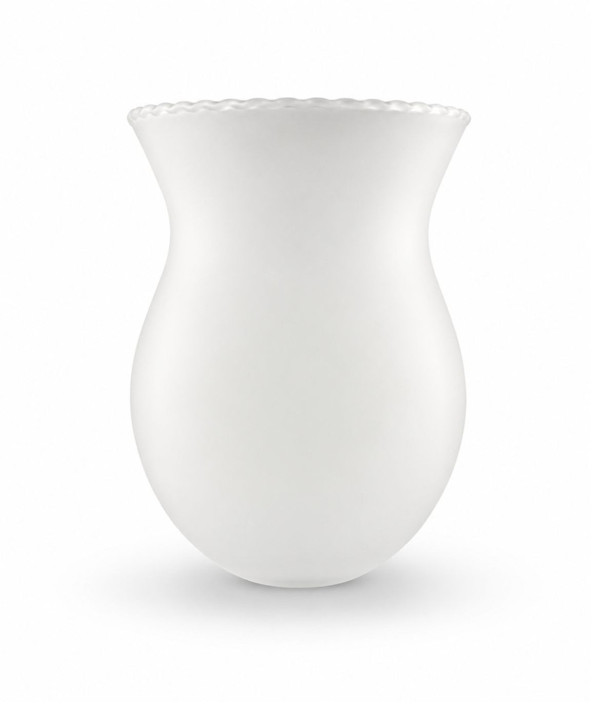 Frosted Chandelier Shade with Crimped Edge and 30mm Fitter Hole Frosted Chandelier Shade with Crimped Edge and 30mm Fitter Hole