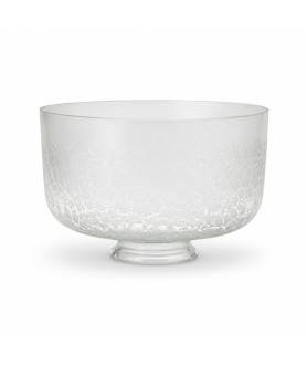 Clear Glass with Frosted Pattern Gas Shade with 66mm Fitter