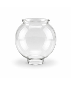 Clear Glass Globe Gas Shade with 84mm Fitter Neck