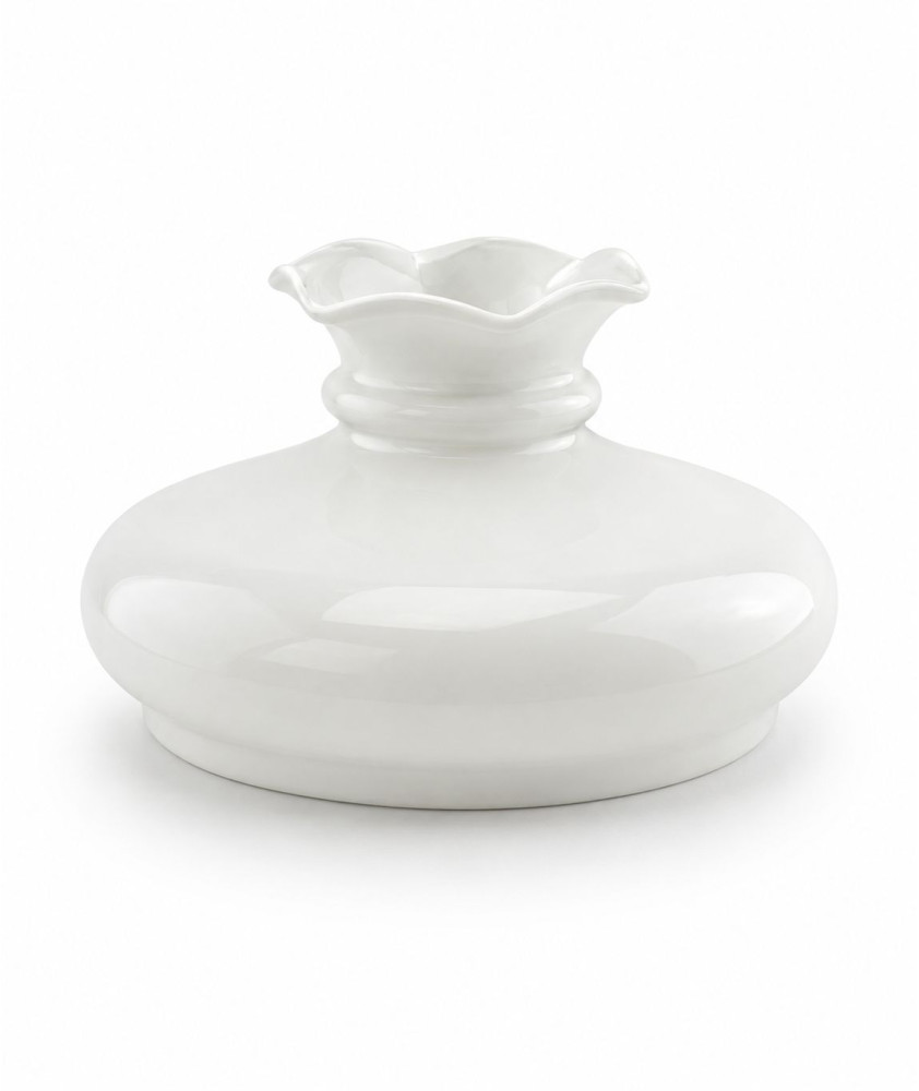 233mm Base Opal Vesta Oil Lamp Shade 233mm Base Opal Vesta Oil Lamp Shade