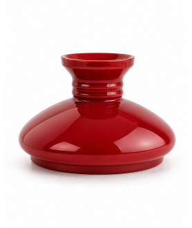 225mm Base Original Red Squat Oil Lamp Vesta Shade