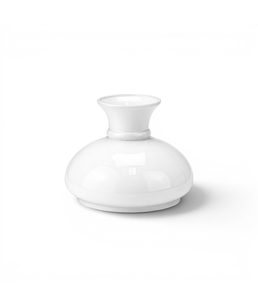 Opal Oil Lamp Vesta Shade with 100mm base Opal Oil Lamp Vesta Shade with 100mm base