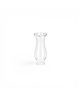 33mm Base Small Frilled Top Original Oil Lamp Chimney
