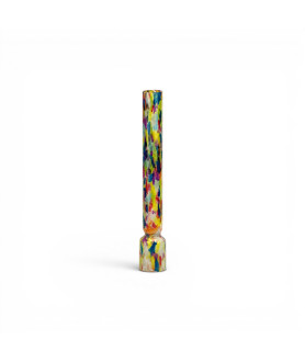 10 Line Disco Coloured Oil Lamp Chimney with 38mm Base 10 Line Disco Coloured Oil Lamp Chimney with 38mm Base