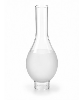 43mm Base Part Frosted Bulge Oil Lamp Chimney