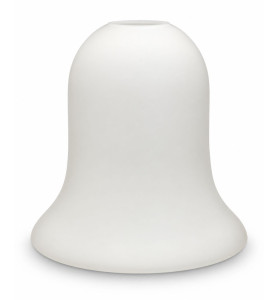 145mm Matt Opal Bell Glass Shade with 30mm Fitter Hole