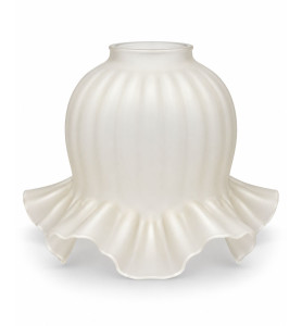 Original Frosted Chandelier Glass Shade – 40mm Fitter Hole