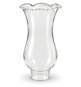 Original Frilled Top Hurricane Glass Shade – 45mm Fitter Hole
