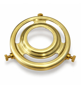60mm Brass Open Gallery – 30mm Fitter Hole