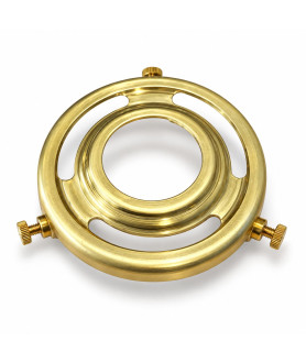 60mm Brass Open Gallery – 30mm Fitter Hole