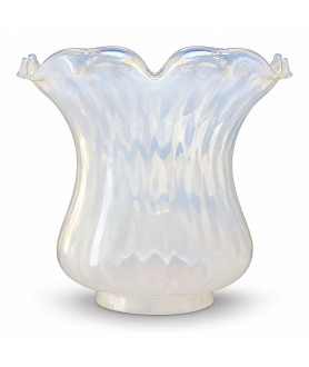 Original Opalescent Oil Lamp Shade – 100mm Base Original Opalescent Oil Lamp Shade – 100mm Base