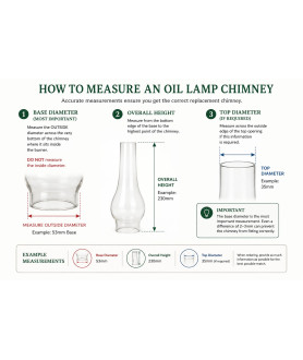 How to Measure an Oil Lamp Chimney
