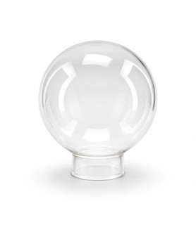 150mm Clear Glass Globe Light Shade with 70mm Fitter Neck