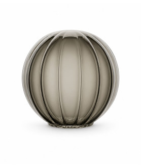 200mm Ribbed Smoked Glass Globe with 80mm Fitter Hole 200mm Ribbed Smoked Glass Globe with 80mm Fitter Hole