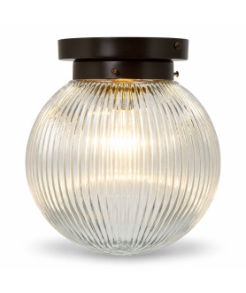 Prismatic Globe Flush Ceiling Light Prismatic Globe Flush Ceiling Light