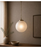 300mm Opal Globe Shade with 100mm Fitter Hole (Matt or Gloss)