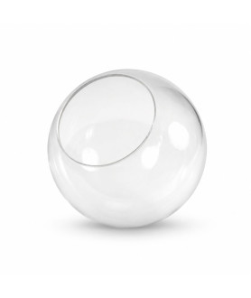 Clear Acrylic Globes with Fitter Hole Various Sizes