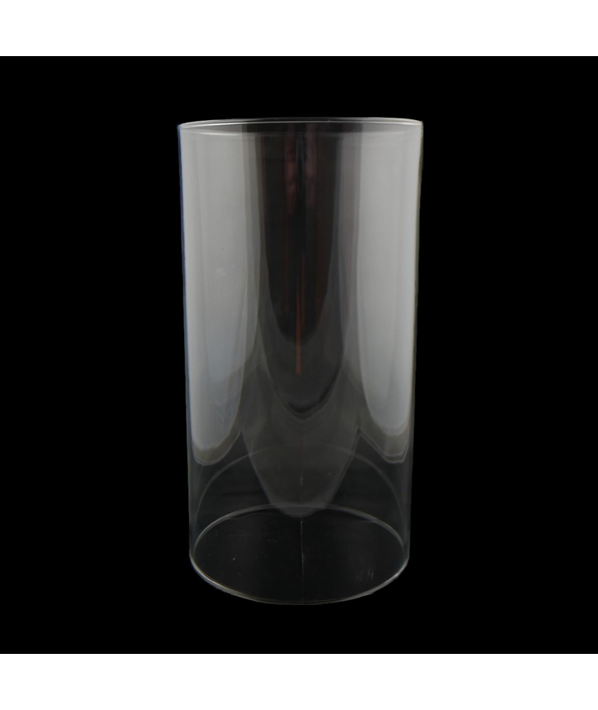 240mm Clear Cylinder Glass Shade with 130mm Base