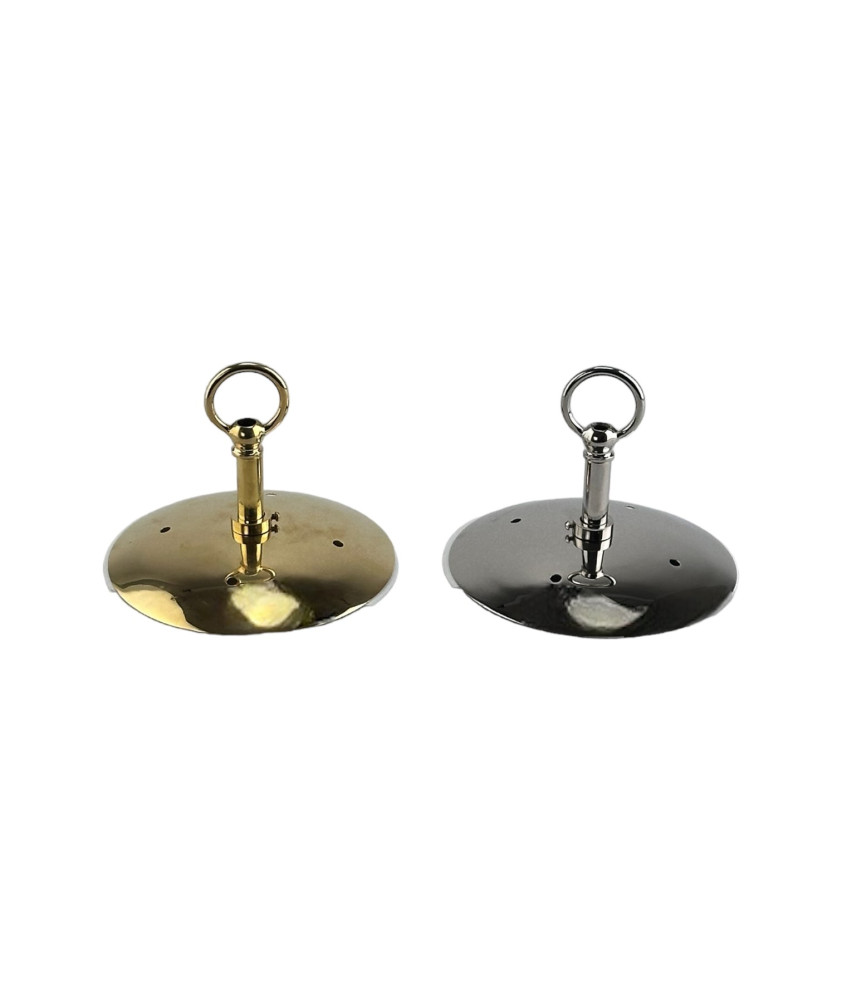Monks Cap Gallery in Brass or Chrome - Suitable for 80mm Opening