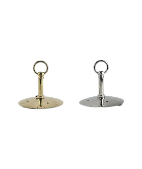 Monks Cap Gallery in Brass or Chrome - Suitable for 80mm-100mm Opening