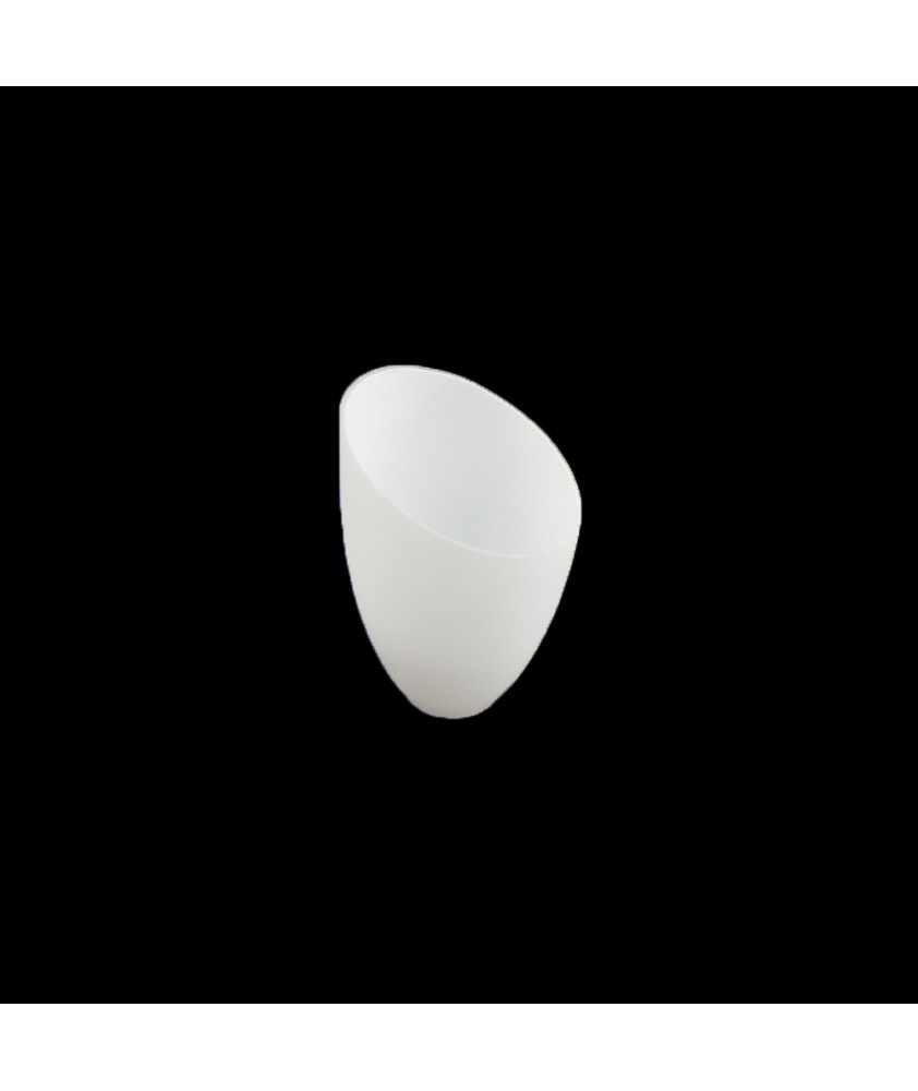 Matt Opal Angled Tulip Shade with 40mm Fitter Hole