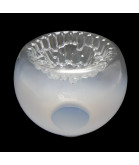 180mm Opalescent Globe with Dimpled  Pattern and 82mm Fitter Neck