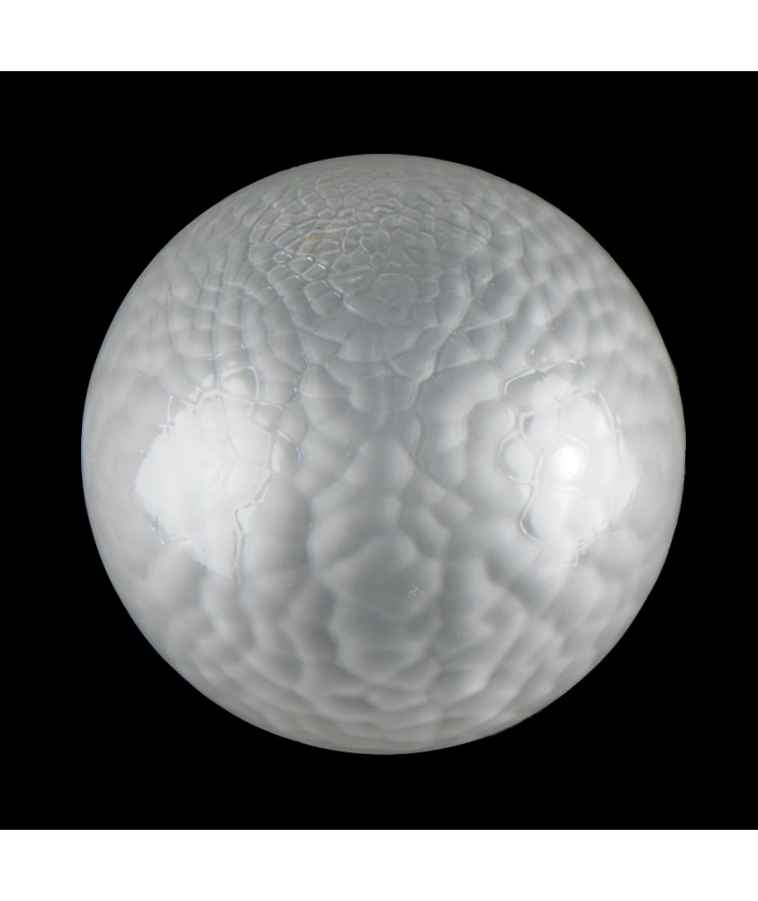Frosted Globe with Crackle Effect with 80mm Fitter Neck