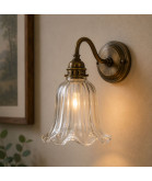 Classic Clear Twisted Tulip Shade with 57mm Fitter Neck