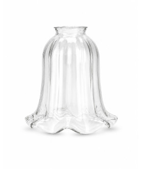 Classic Clear Twisted Tulip Shade with 57mm Fitter Neck