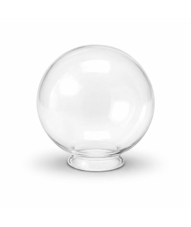 125mm Clear Glass Globe Shade with 55mm Fitter Neck (Clear or Frosted)