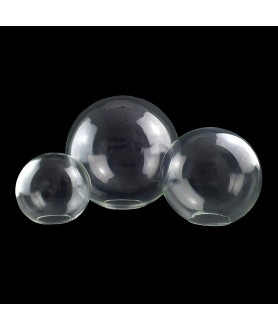 Clear Globes Light Shades with Fitter Hole in Various Sizes