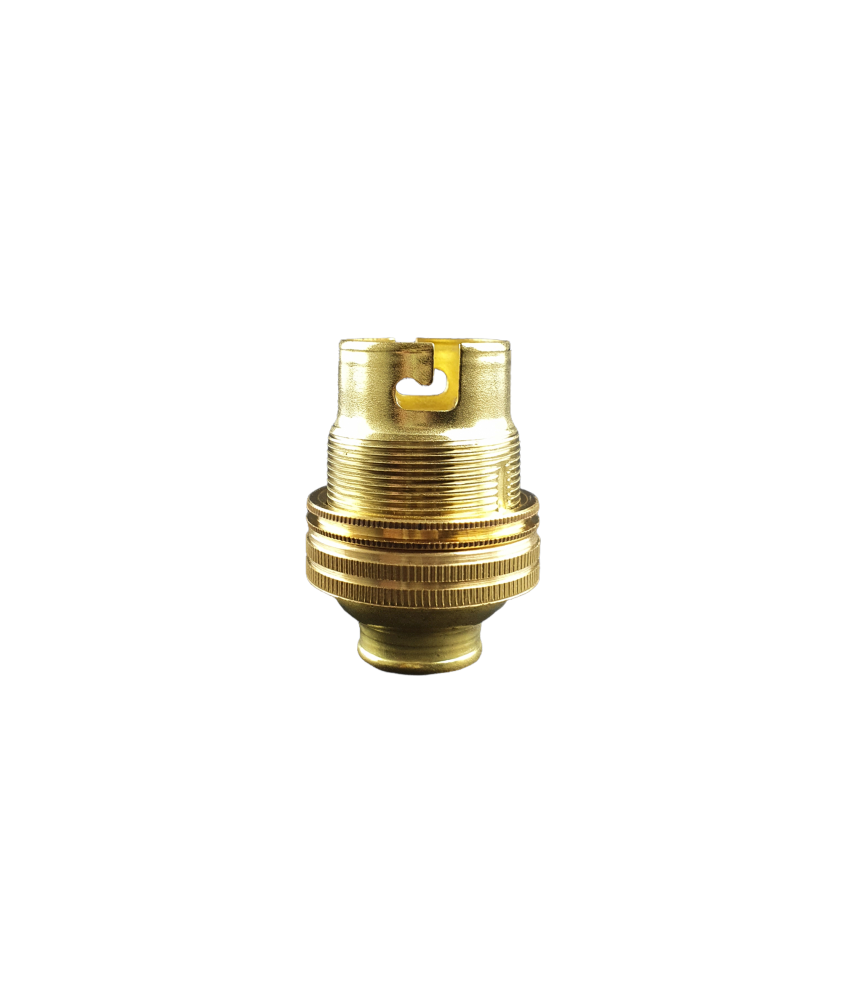 B22 Threaded Entry Bulb Holder with Shade Ring