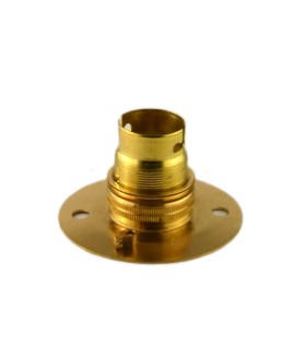BC Bulb Holder with Ceiling Plate in Various Finishes