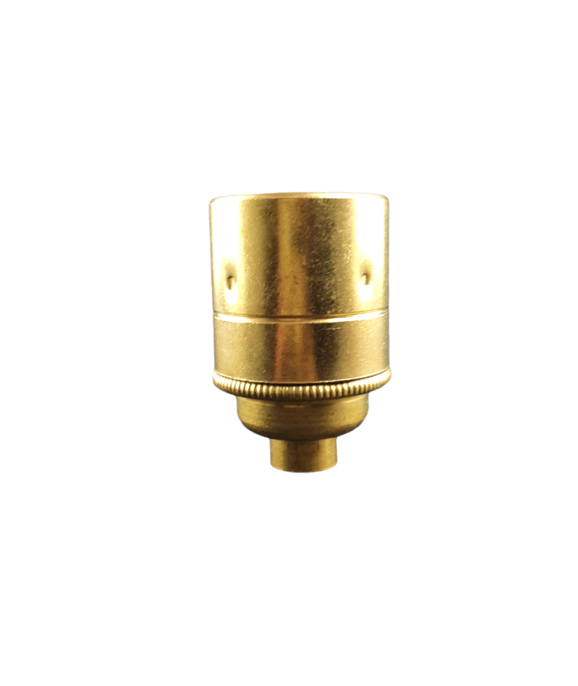 E27 Threaded 10mm Entry Bulb Holder without Shade Ring Various Finishes