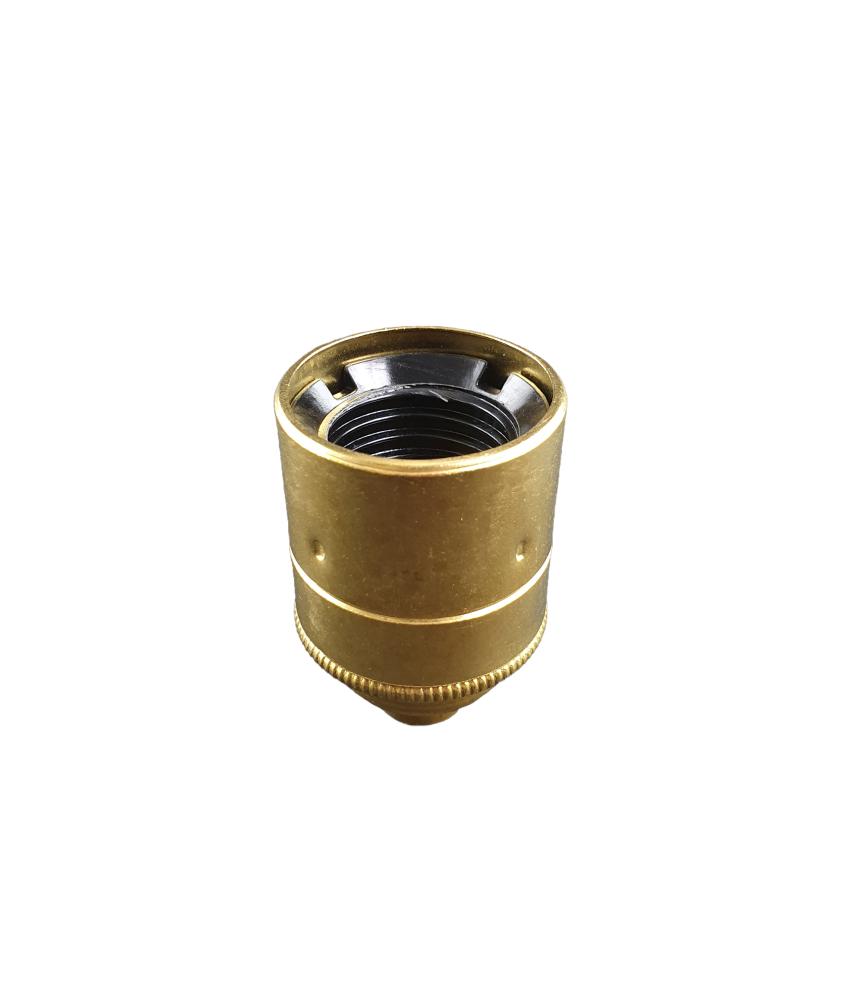 E27 Threaded 10mm Entry Bulb Holder without Shade Ring Various Finishes