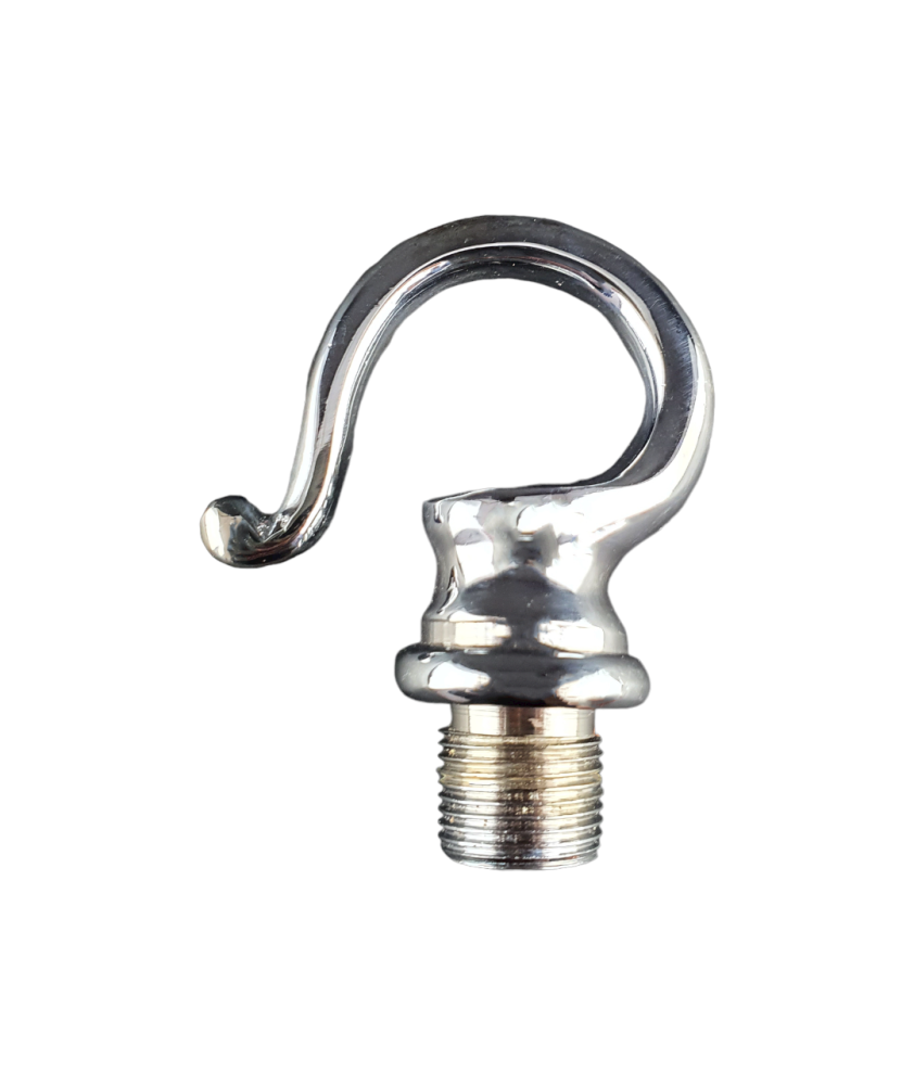 12mm Hook in Brass or Chrome