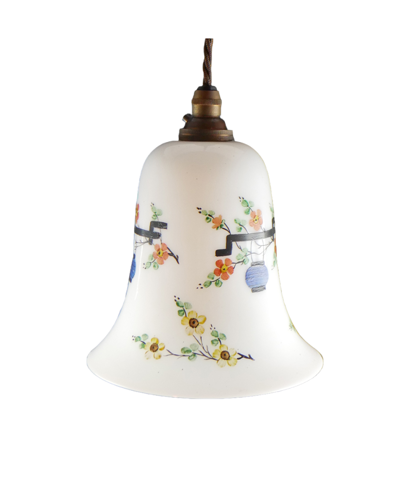 Vintage White Shade with Lantern Pattern (shade only or Pendant)