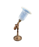 20th Century Brass Gimbal Lamp