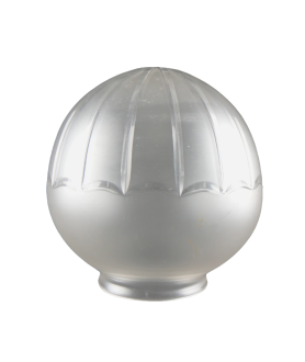 Frosted Globe with Linear Detailing (Shade only or Pendant)