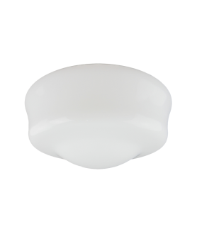360mm Opal School House Ceiling Light Shade with 150mm Fitter Neck