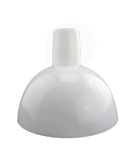 200mm Long Neck Opal Diffuser Ceiling Light Shade with 30mm Fitter Neck